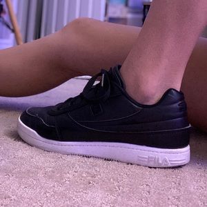 Black Fila sneakers